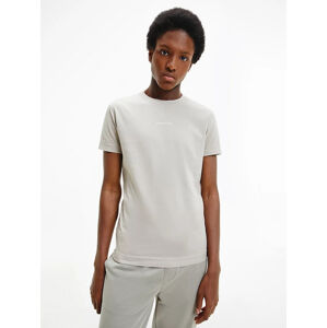 Calvin Klein krémové tričko - M (PFT)